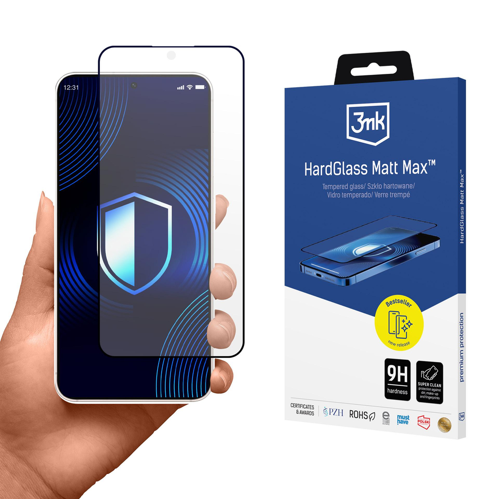 3mk HardGlass Matt Max Tempered Glass for Samsung Galaxy S25 Edge
