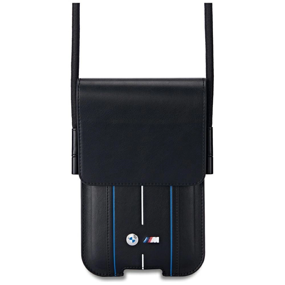 BMW Phone Pouch Blue Stripes dėklas-rankinė telefonui, juodas
