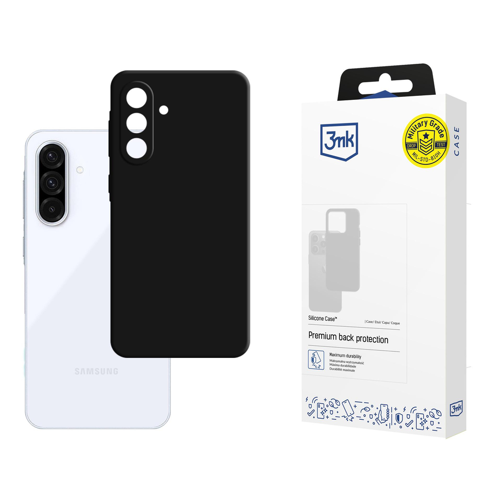 3mk Silicone Phone Case Cover Samsung Galaxy A36 5G - Black