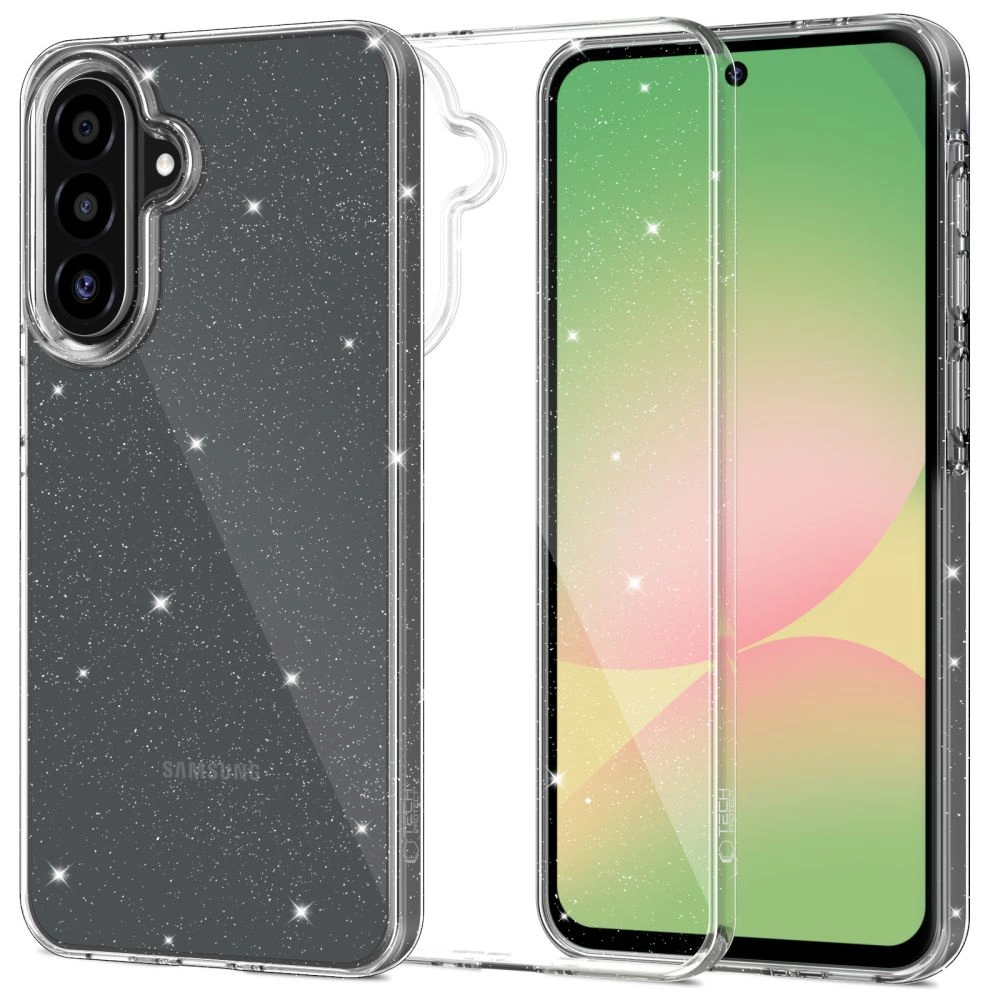 Tech-Protect FlexAir Phone Case Cover Samsung Galaxy A36 5G - Clear-Glitter