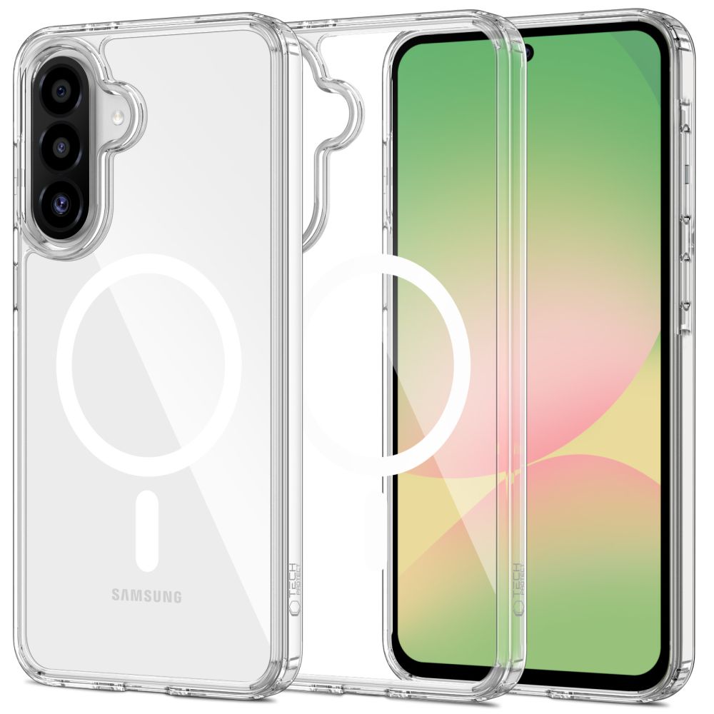 Tech-Protect FlexAir Hybrid MagSafe dėklas Samsung Galaxy A36 5G, Skaidrus