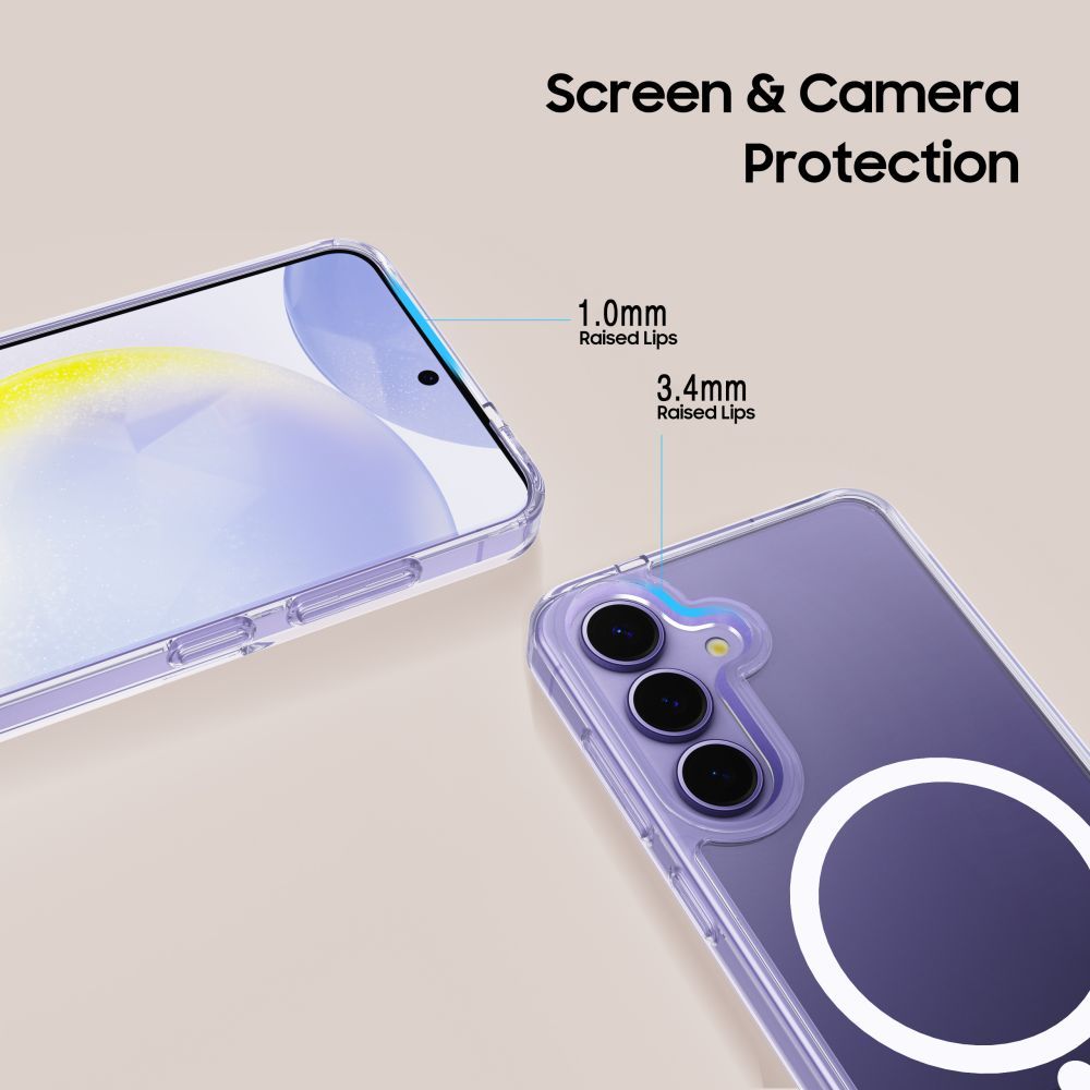 Tech-Protect FlexAir Hybrid MagSafe dėklas Samsung Galaxy A36 5G, Skaidrus