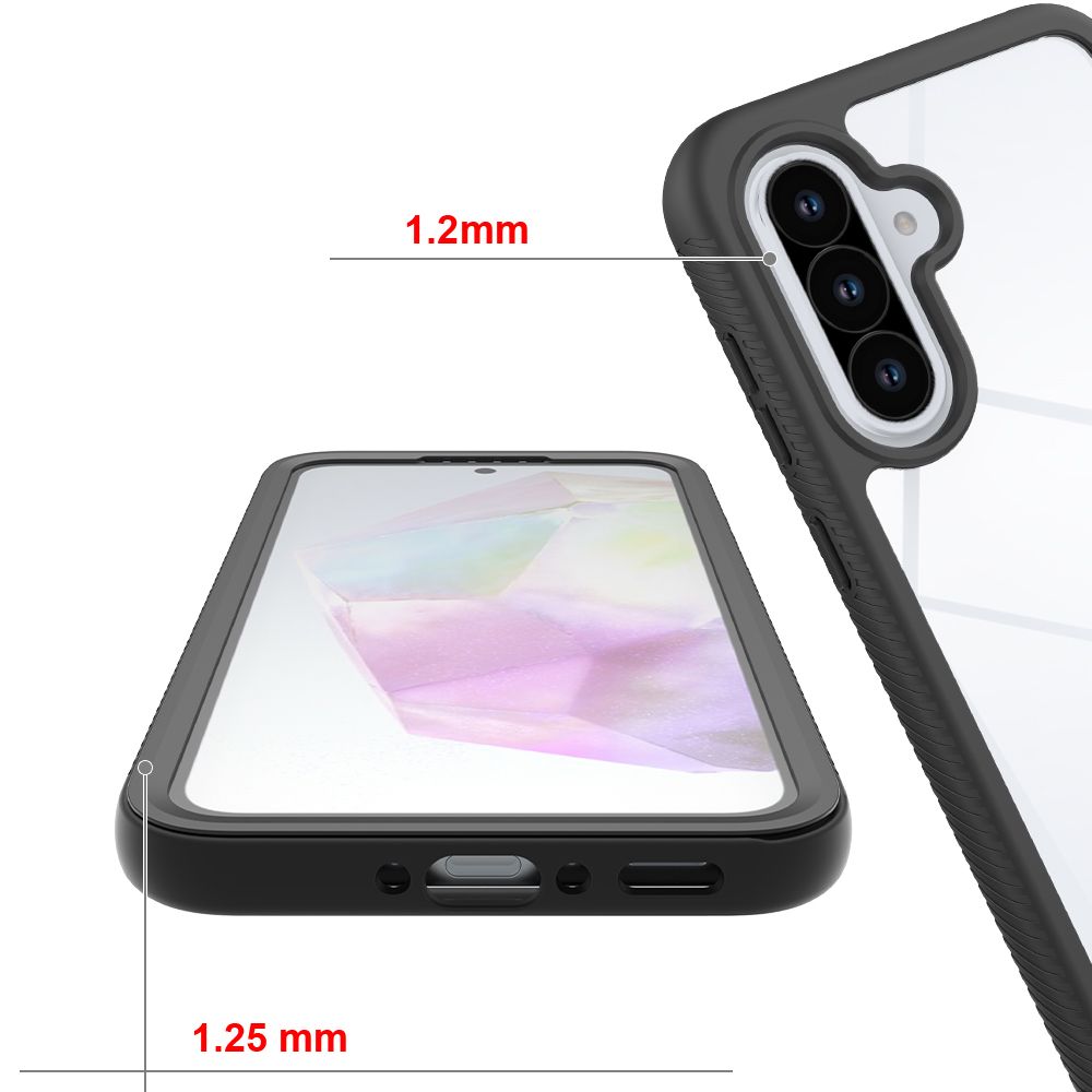 „Tech-Protect Defense“ dėklas, skirtas „Samsung Galaxy A36 / A56 5G“, Juodas