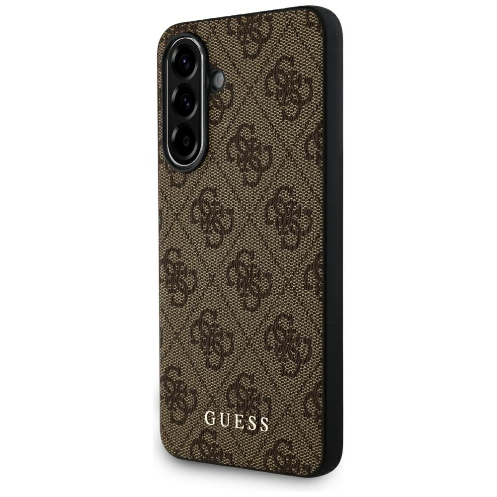 Guess 4G Metal Gold Logo Phone Case Cover Samsung Galaxy A56 - Brown
