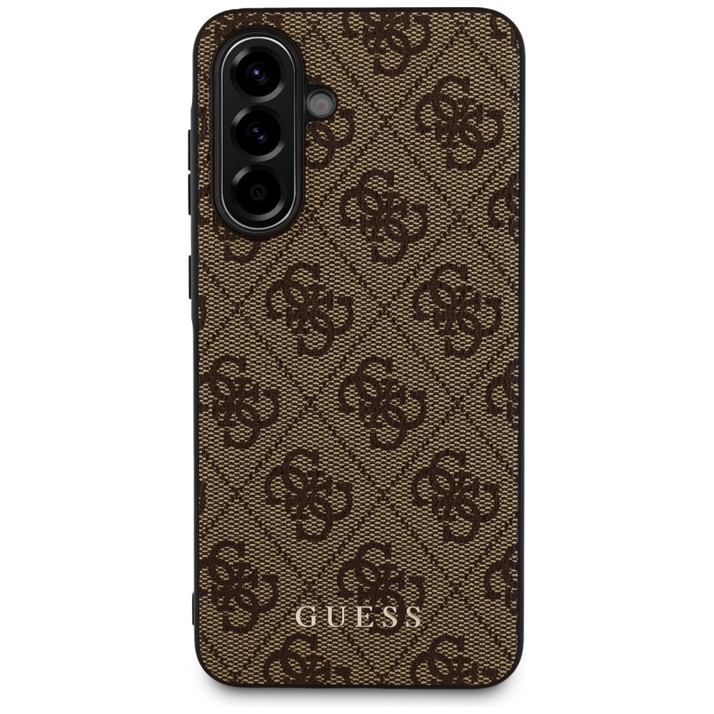 Guess 4G Metal Gold Logo Phone Case Cover Samsung Galaxy A56 - Brown