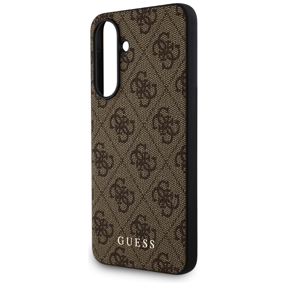 Guess 4G Metal Gold Logo Phone Case Cover Samsung Galaxy A56 - Brown