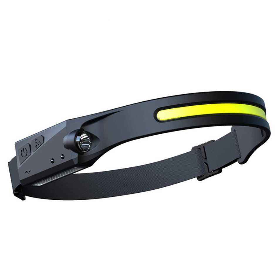 LED Headlamp with Motion Sensor WLCHL03, USB-C, 1200 mAh, Black