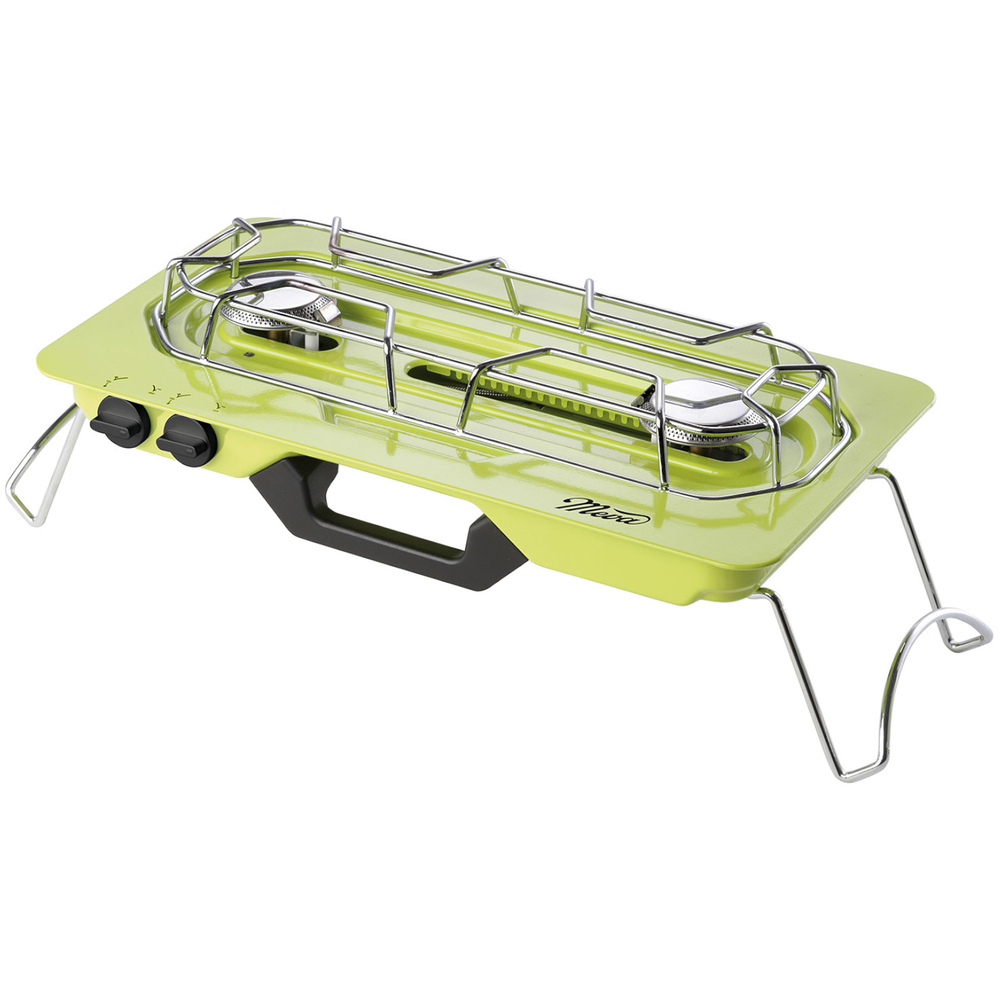 Meva MOVE 2-Burner Camping Gas Stove, 4.6kW, Green