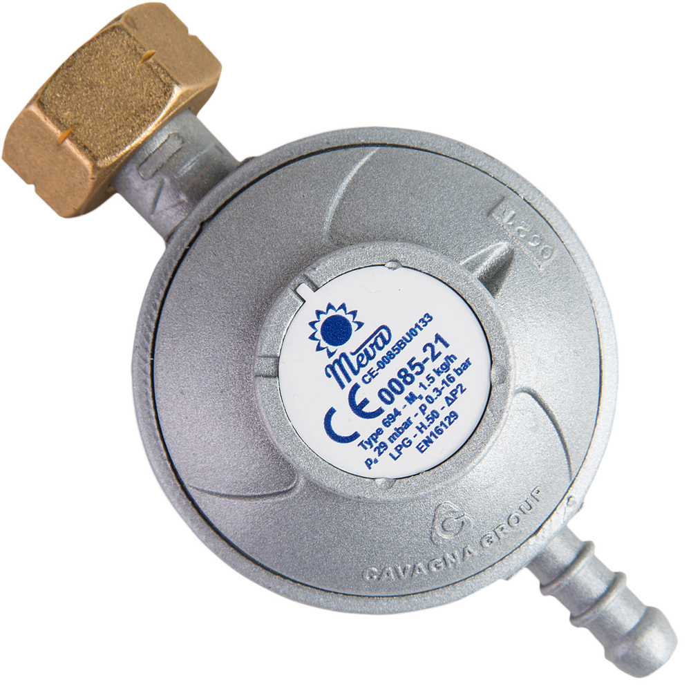 Gas pressure reducer  LPG gas cylinder 37mbar 1.5kg/h Type 694