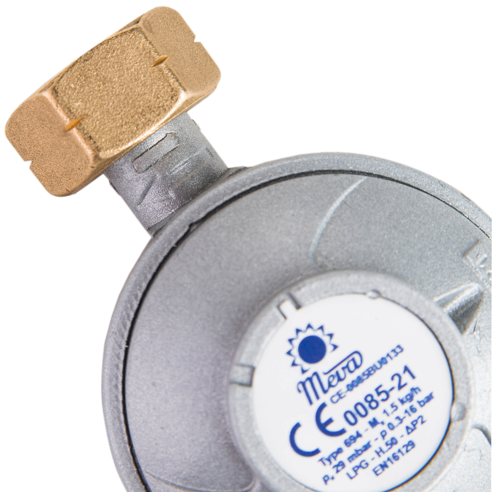 Gas pressure reducer LPG gas cylinder 37mbar 1.5kg/h Type 694