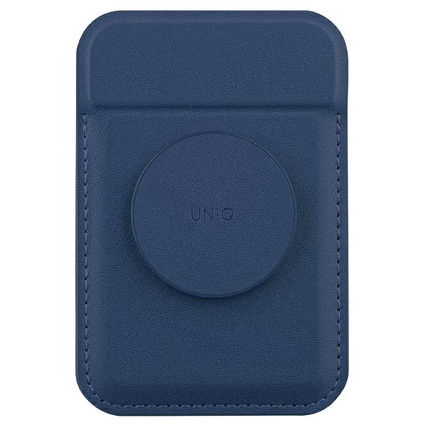 Uniq Flixa magnetic card wallet with stand navy blue