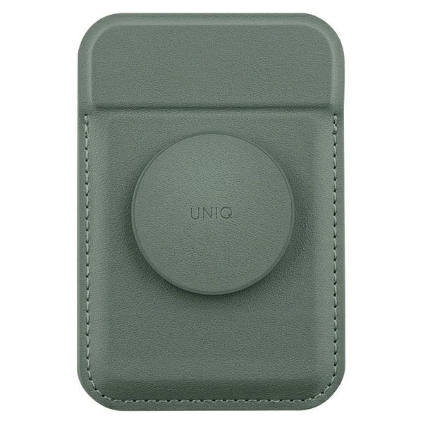 Uniq Flixa Magnetic Card Wallet with Stand Green/Lichen Green MagSafe