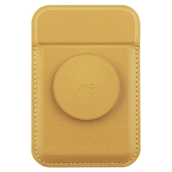 Uniq Flixa Magnetic Card Wallet with Stand Yellow/Canary Yellow MagSafe