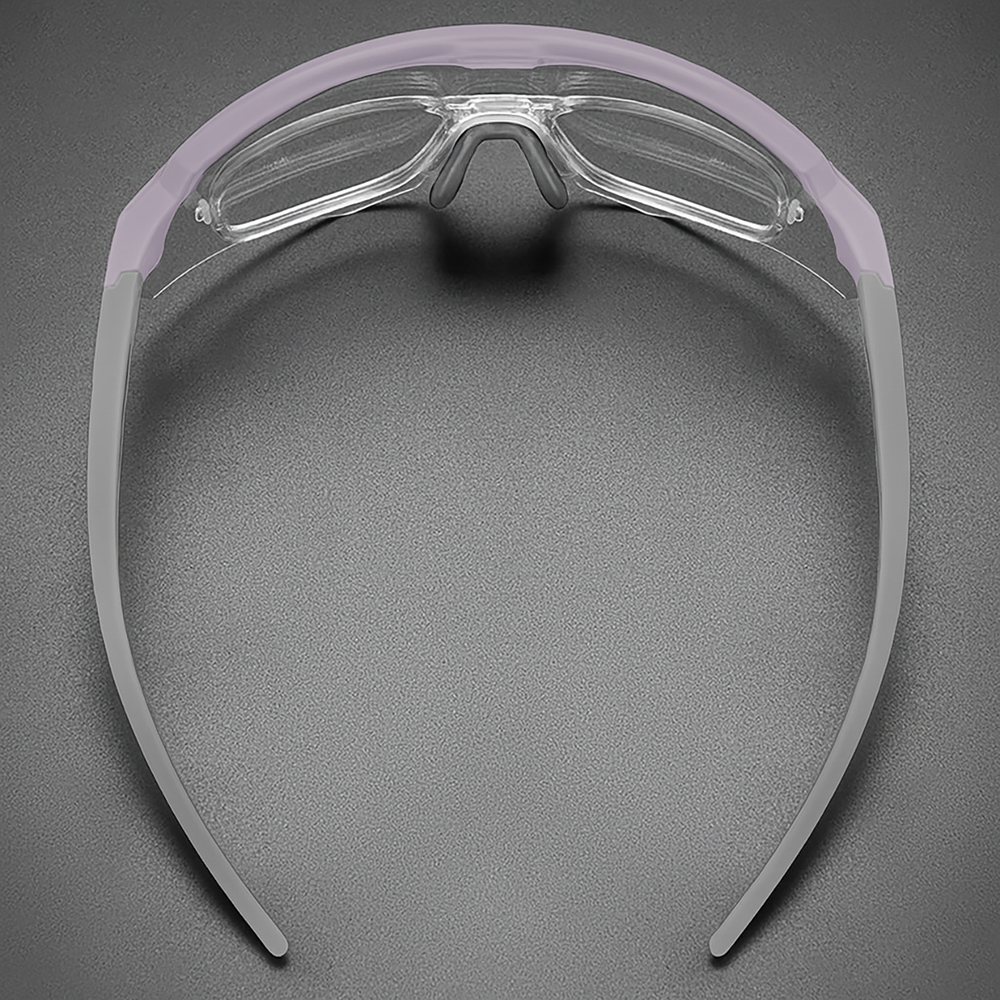 Rockbros Polarized Cycling Glasses with UV Protection and Corrective Insert, Purple