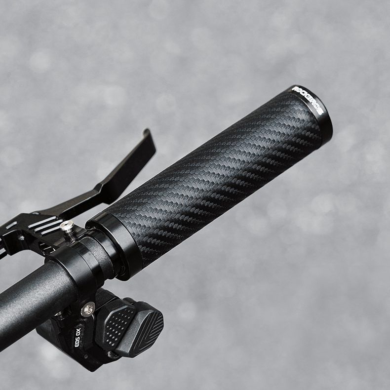 Rockbros Anti-Slip Twisted Straight Bike Grips - Black
