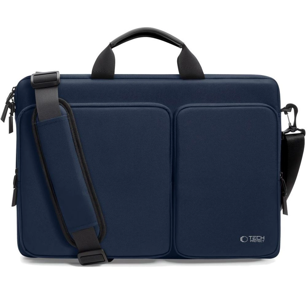 "Tech-Protect Defender Bag" nešiojamojo kompiuterio krepšys 17", tamsiai mėlynas