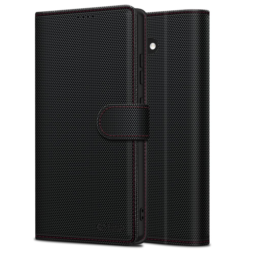 Atverčiamasis dėklas Tech-Protect Wallet RS Samsung Galaxy A56 5G, juodas
