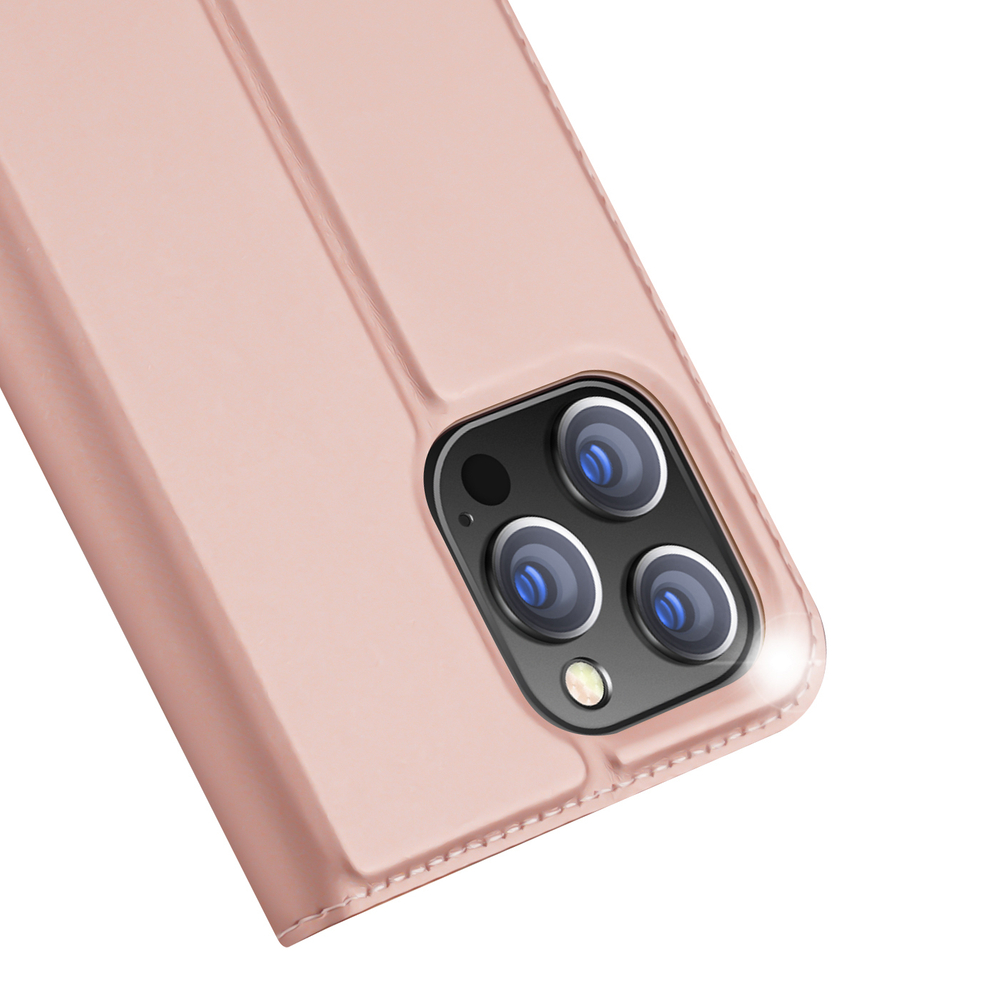 Dux Ducis Skin Pro knygutės tipo dėklas iPhone 14 Pro Max, rožinis
