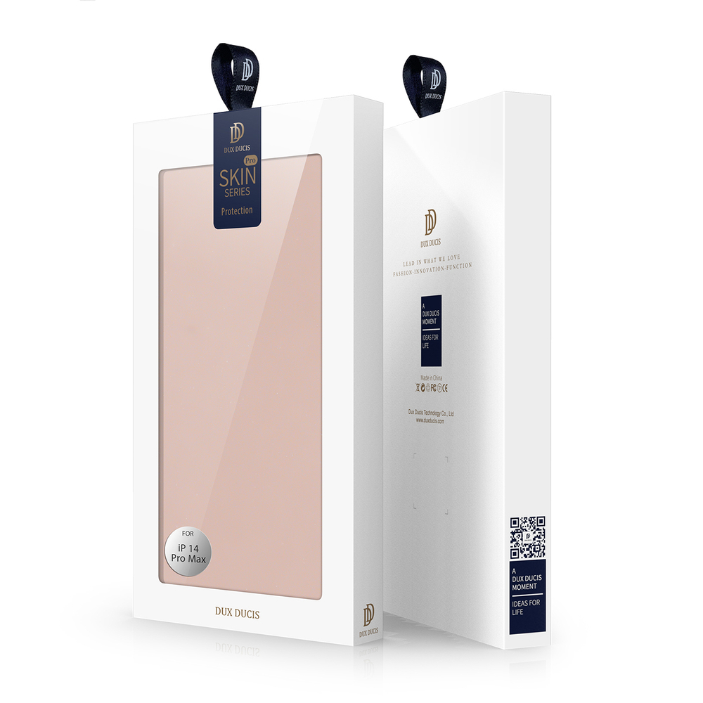 Dux Ducis Skin Pro knygutės tipo dėklas iPhone 14 Pro Max, rožinis