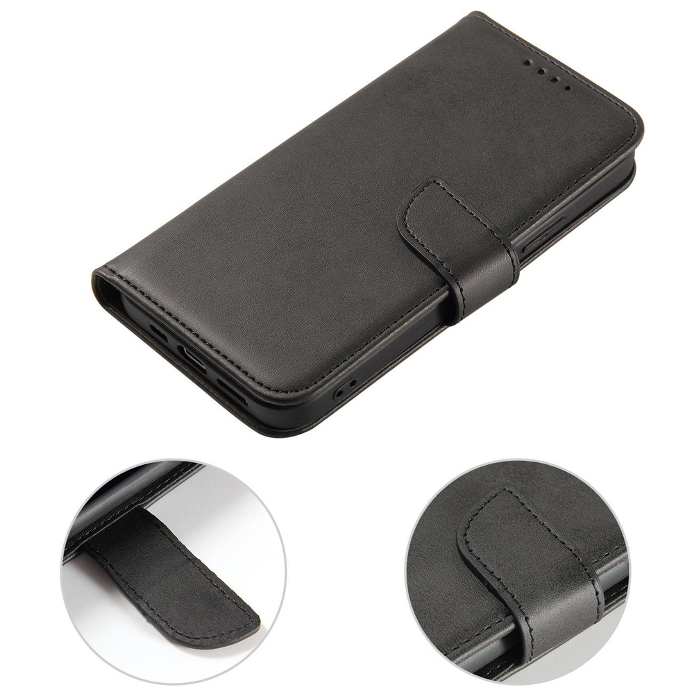 Magnet Case elegant case cover case with a flip and stand function iPhone 14 Pro Max black