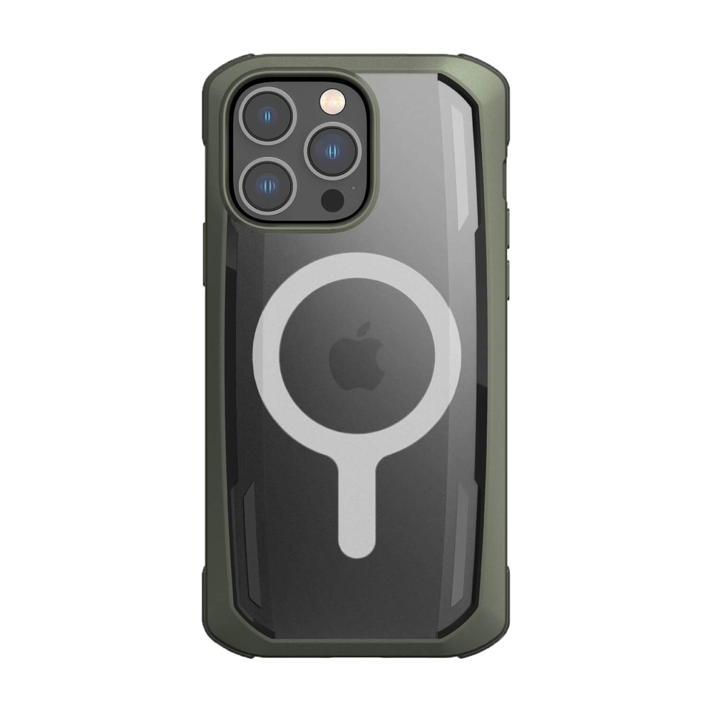Dėklas Raptic X-Doria Secure Case, skirtas iPhone 14 Pro Max MagSafe, žalias