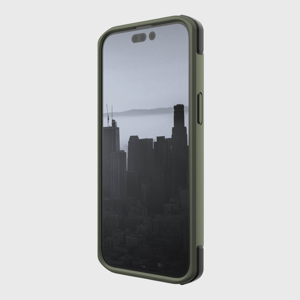 Dėklas Raptic X-Doria Secure Case, skirtas iPhone 14 Pro Max MagSafe, žalias