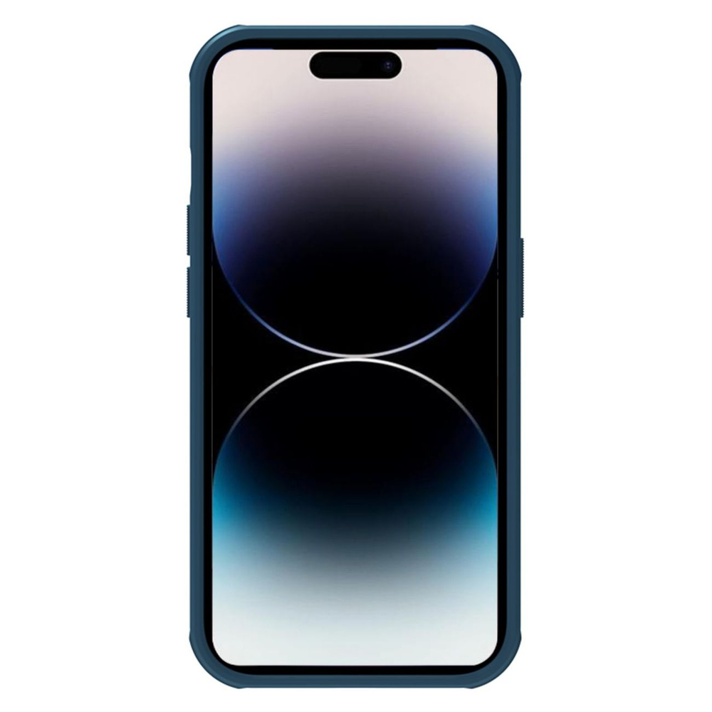 Dėklas Nillkin Super Frosted Shield Pro skirtas iPhone 14 Pro Max, mėlynas