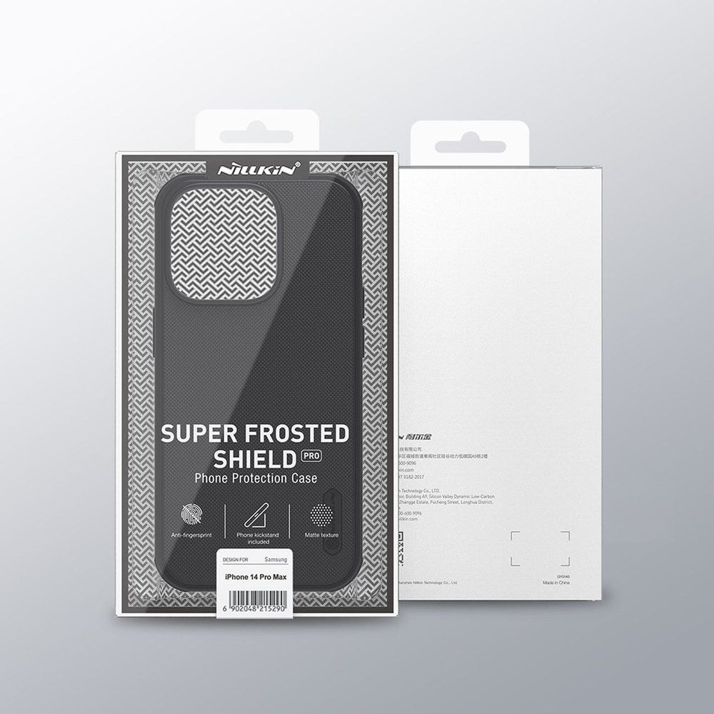 Dėklas Nillkin Super Frosted Shield Pro skirtas iPhone 14 Pro Max, mėlynas