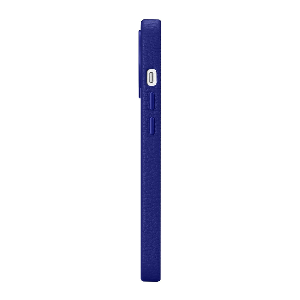 Icarer iPhone 14 Pro Max Leather Case Litchi Premium MagSafe, Dark Blue