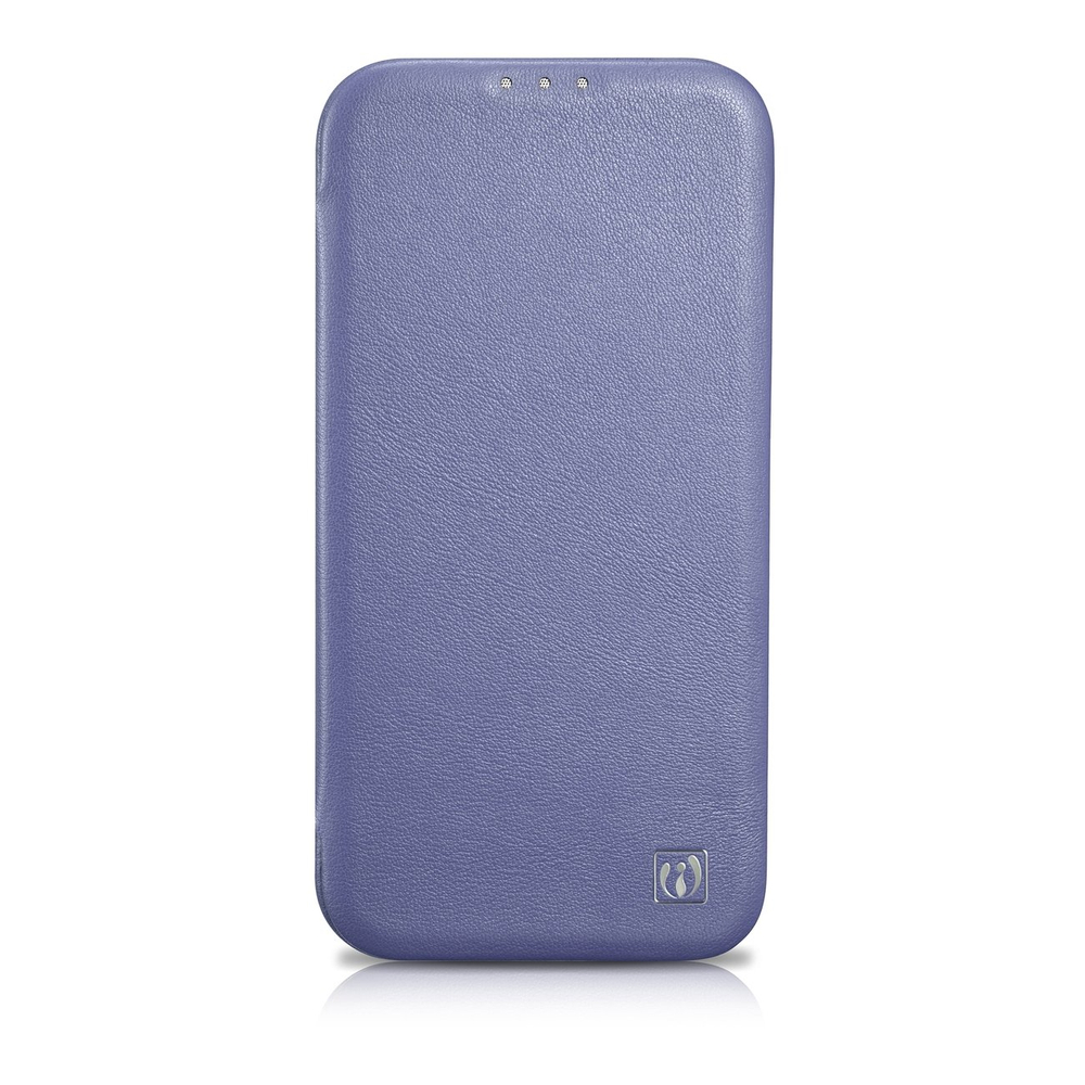 Icarer iPhone 14 Pro Max Leather Folio Case MagSafe, Light Purple