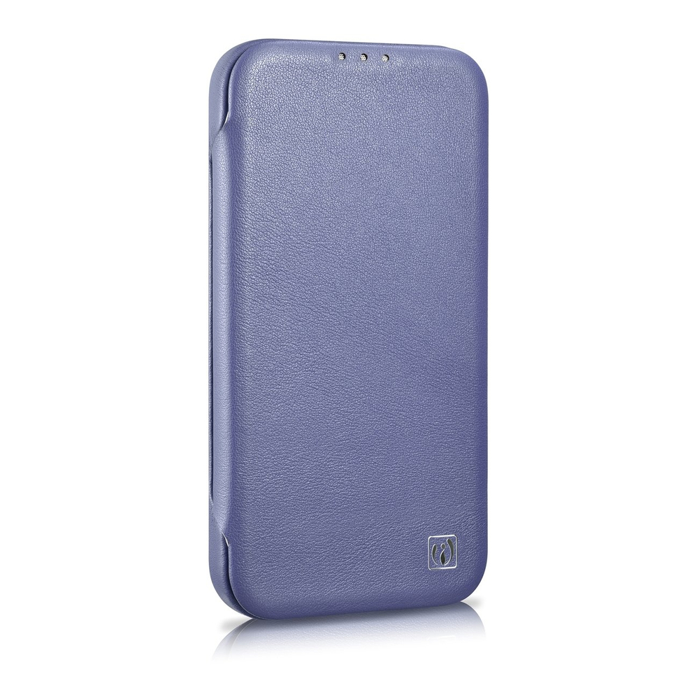 Icarer iPhone 14 Pro Max Leather Folio Case MagSafe, Light Purple