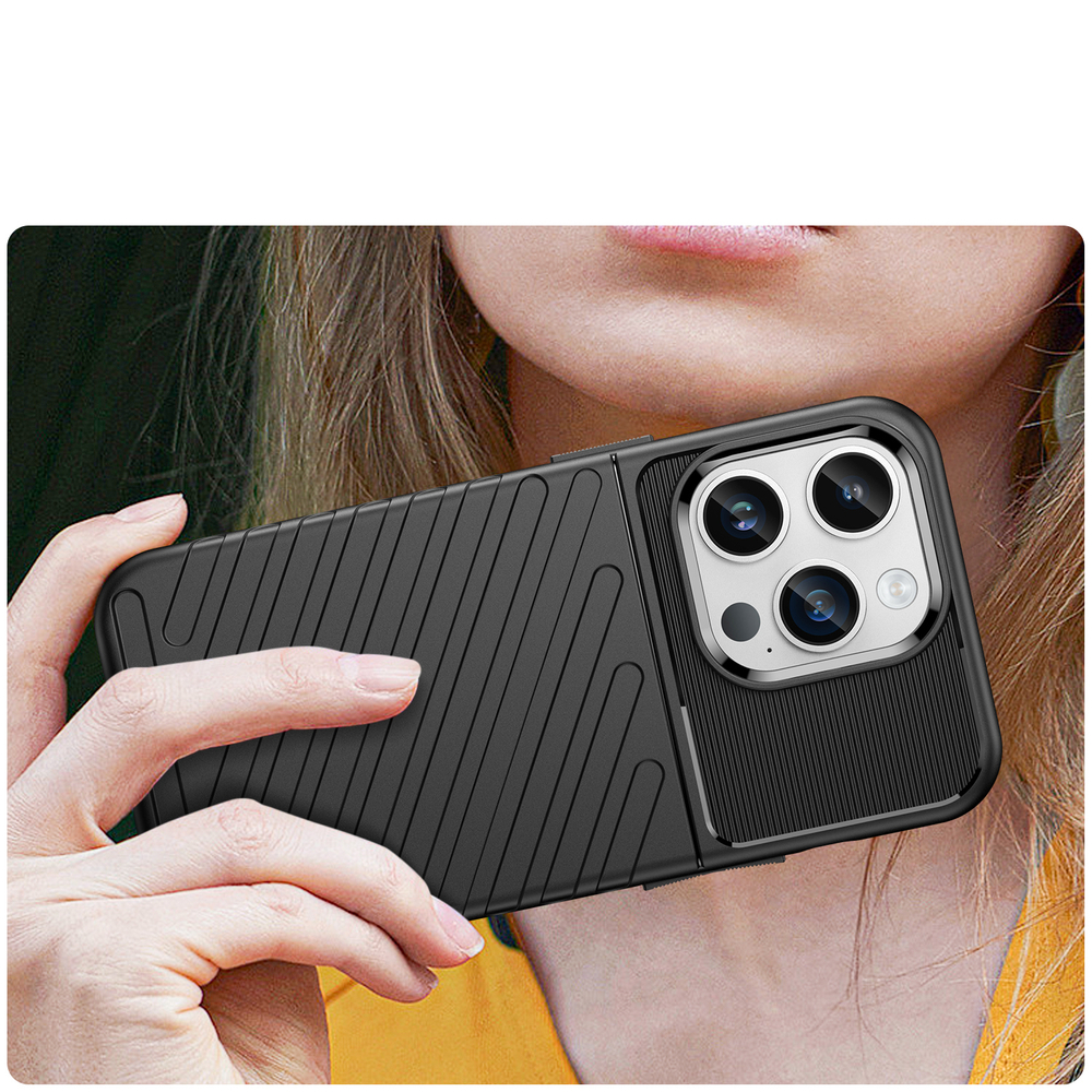 Thunder Case for iPhone 14 Pro Max Armored Case, Black