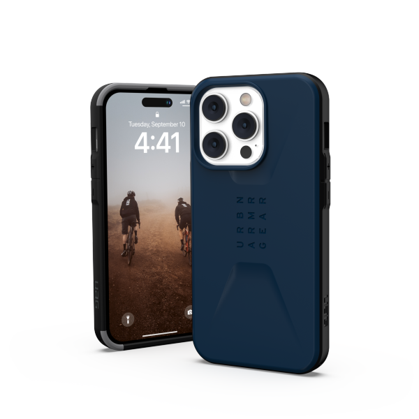 UAG Civilian dėklas iPhone 14 Pro Max telefonui, tamsiai mėlynas
