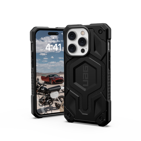 UAG Monarch MagSafe dėklas iPhone 14 Pro Max telefonui, juodas