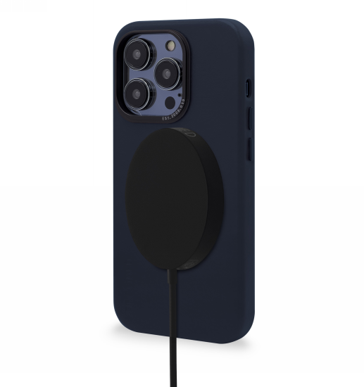 Decoded Leather Case with MagSafe iPhone 14 Pro Max - navy blue