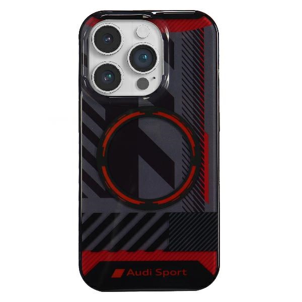 Audi IML Sport MagSafe dėklas iPhone 14 Pro Max, juodas
