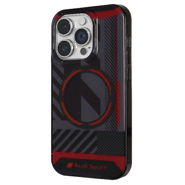 Audi IML Sport MagSafe dėklas iPhone 14 Pro Max, juodas