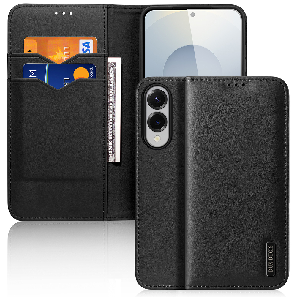 Dux Ducis Hivo atverčiamasis dėklas Samsung Galaxy S25 Edge, juodas