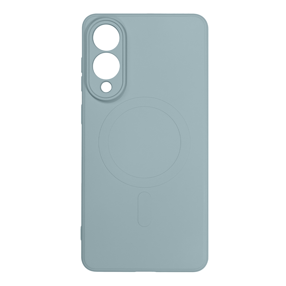 Liquid Silicone Case for Samsung Galaxy S25 Edge with MagSafe, Light Blue