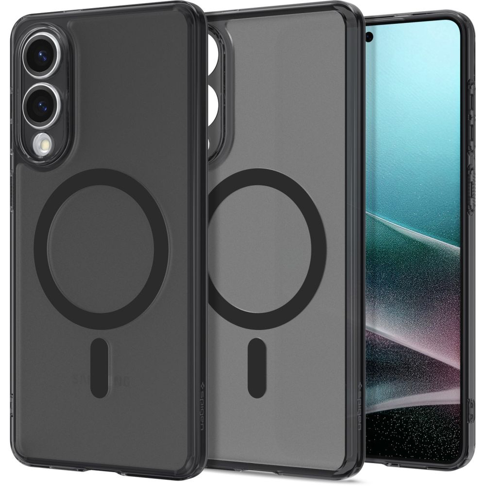 Spigen Ultra Hybrid Mag Case for Samsung Galaxy S25 Edge, Black Translucent