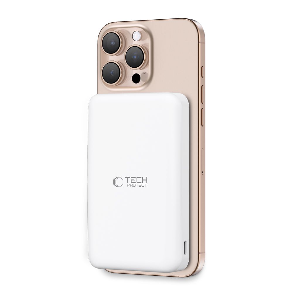 Tech-Protect PB24 LifeMag QI2 MagSafe Power Bank 10000 mAh, White