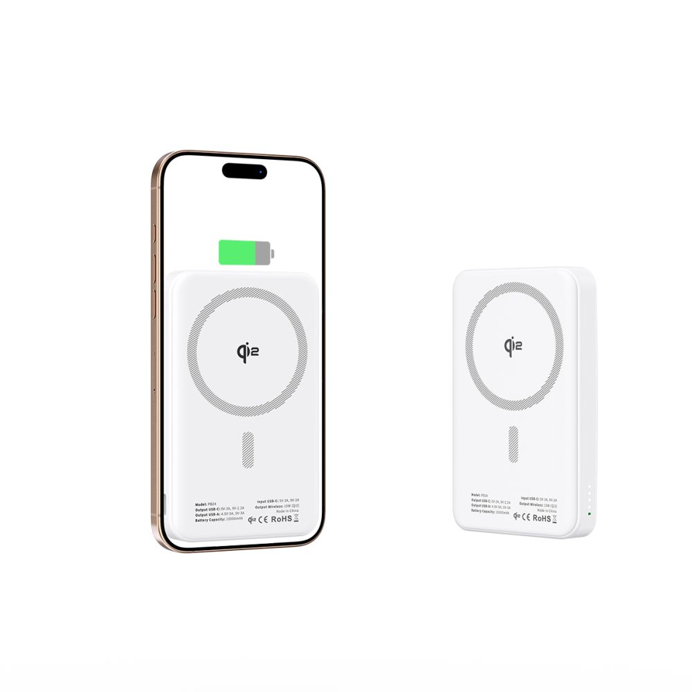 Tech-Protect PB24 LifeMag QI2 MagSafe Power Bank 10000 mAh, White