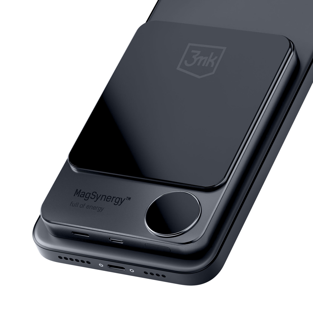 Išorinė baterija 3MK MagSynergy 10000 mAh su MagSafe, juoda