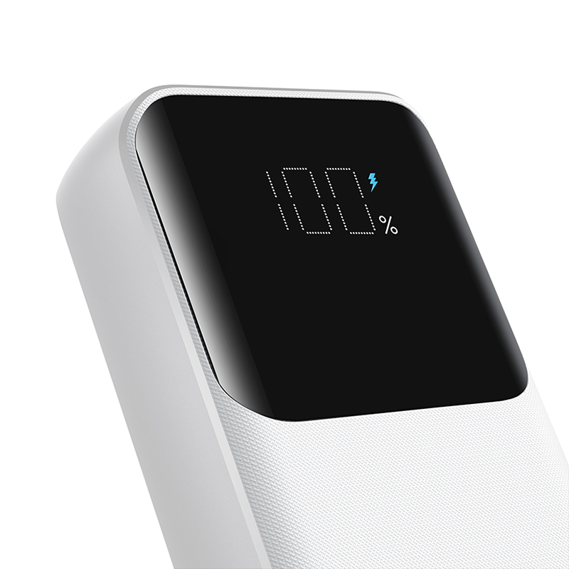 Joyroom JR-PBC06 Mini Power Bank 10000mAh 30W with Built-in Cables, White