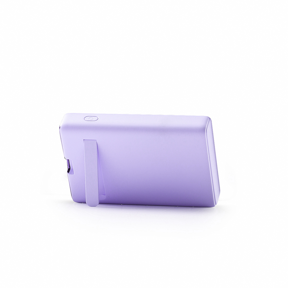 Powerbank Joyroom JR-PBM01 magnetic 10000mAh 20W with stand + Lightning cable - USB-C - purple
