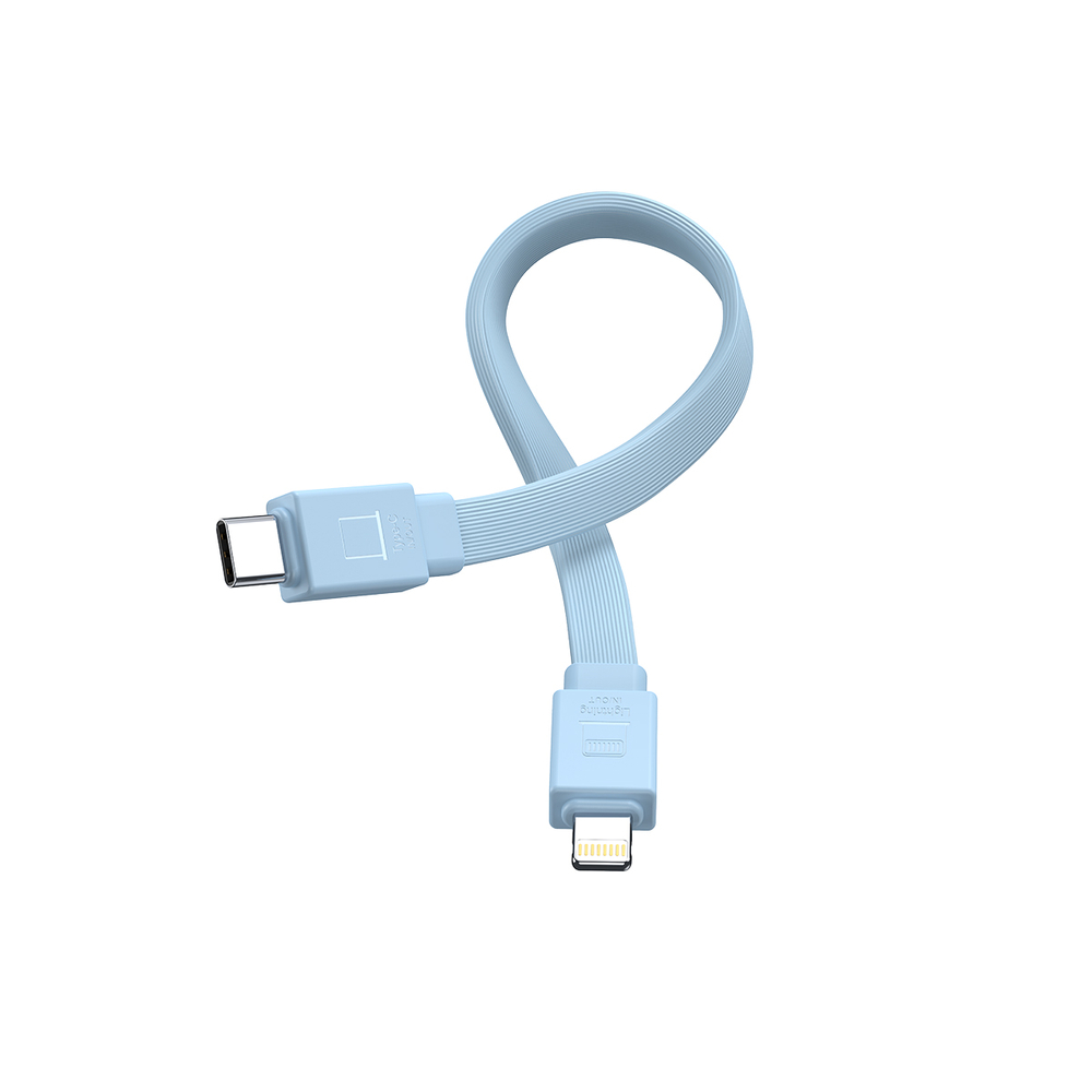 Powerbank Joyroom JR-PBM01 magnetic 10000mAh 20W with stand + Lightning cable - USB-C - blue
