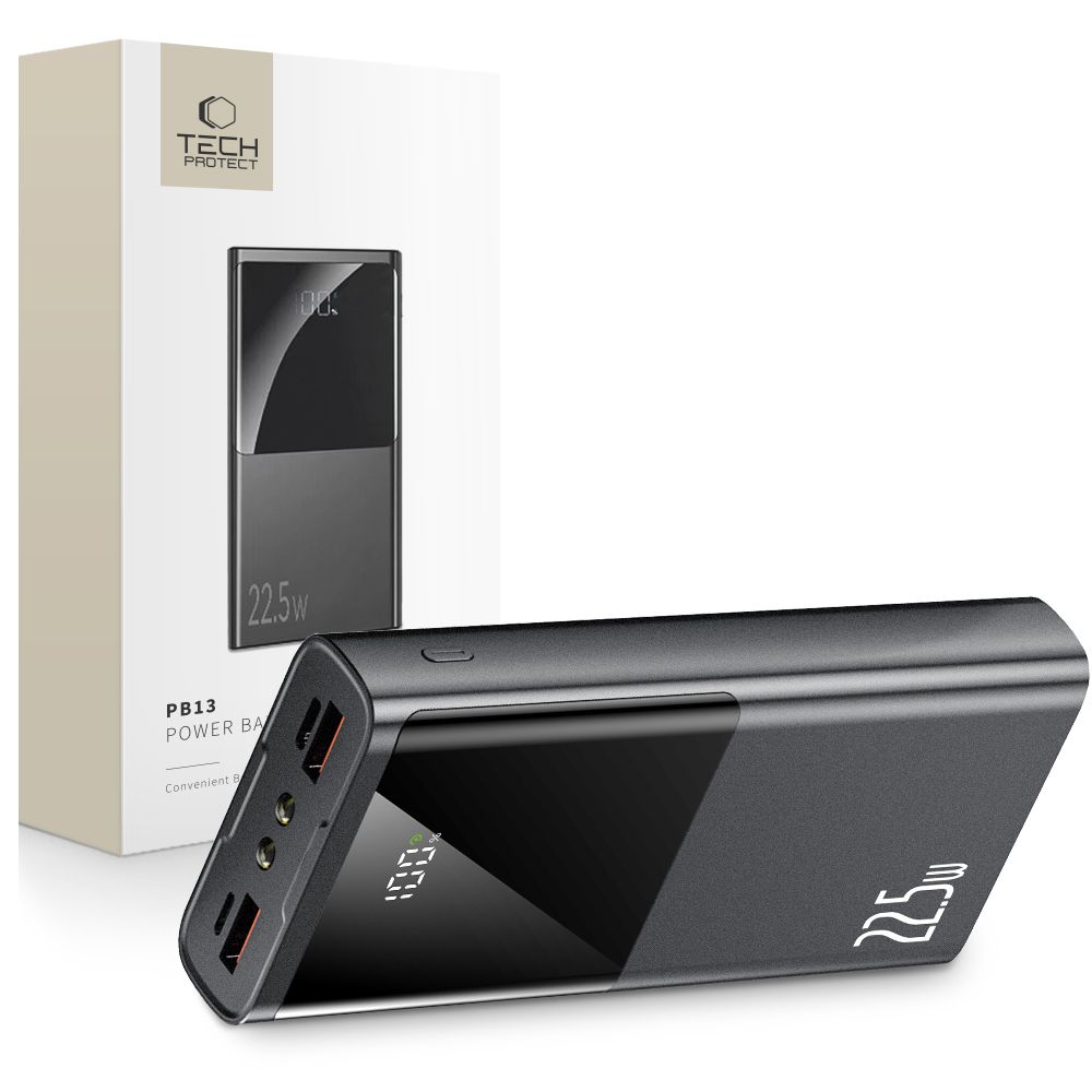 Tech-Protect PB13 Powerbank 20000mAh 22.5W, Gray