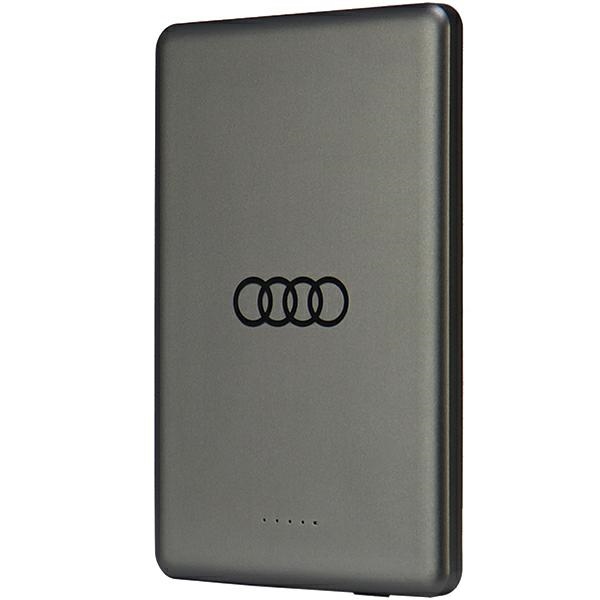 Audi Big Logo MagSafe išorinė baterija 15W 5000mAh, pilka