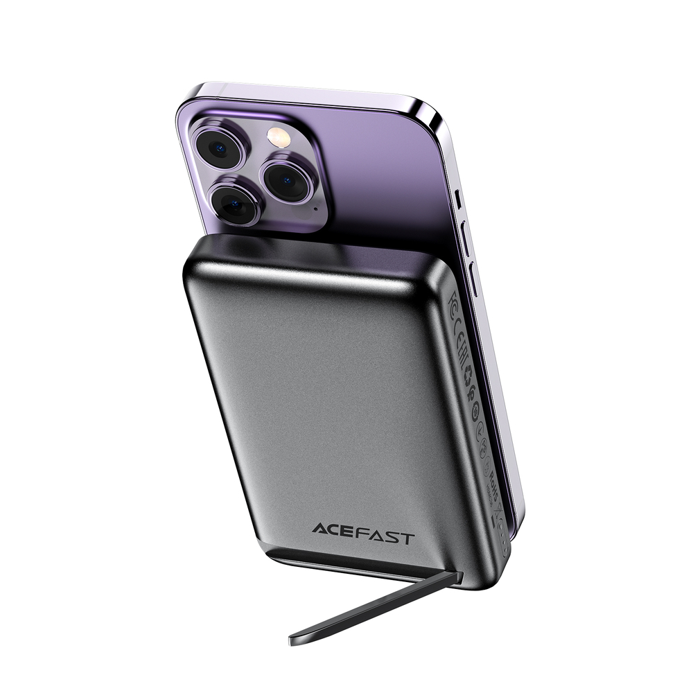 Acefast M6 PD 20W 10000mAh Inductive Powerbank + Cable - Black