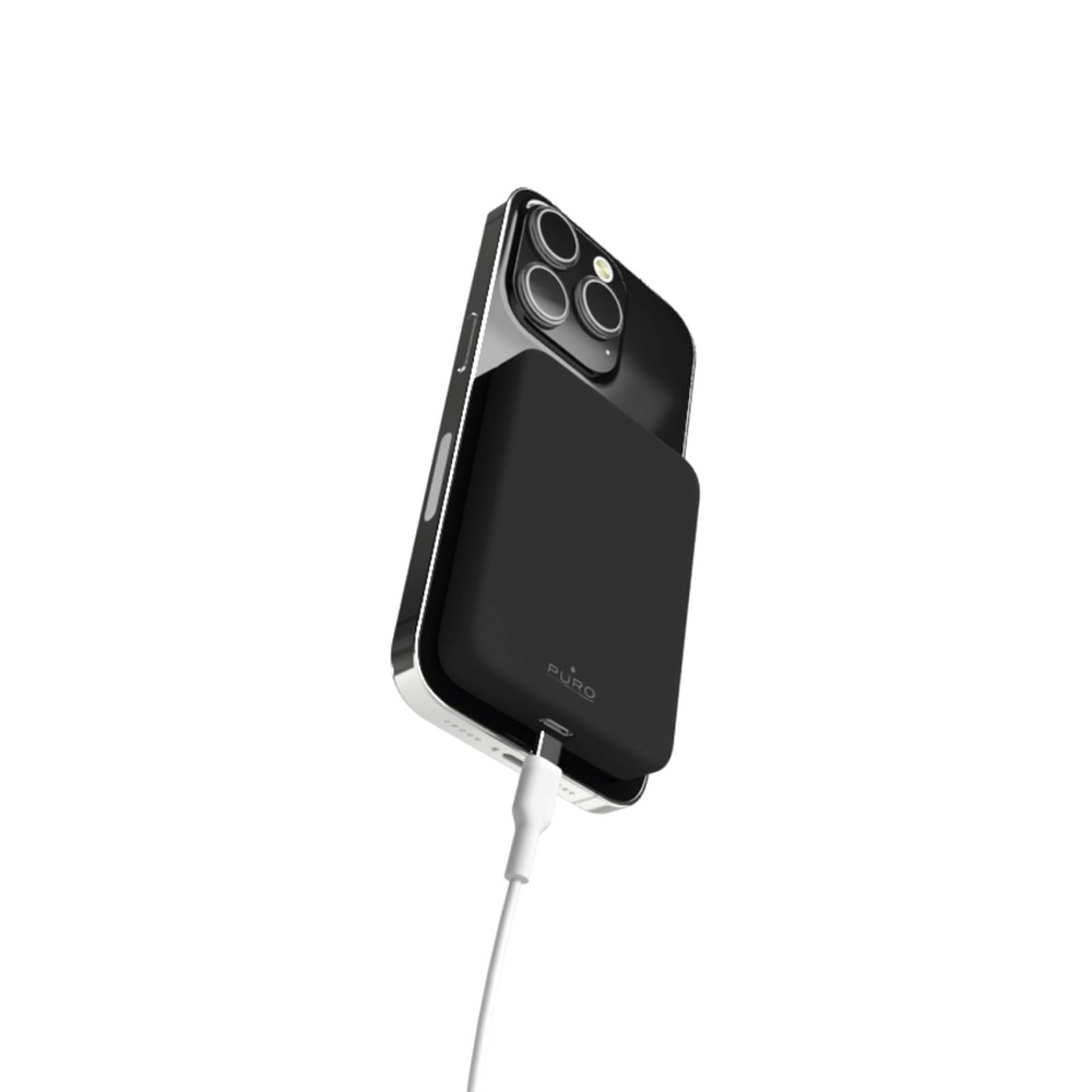 Puro Mini Power Mag 4200mAh išorinė baterija su MagSafe, juoda